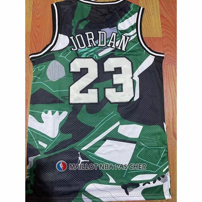 Maillot Chicago Bulls Michael Jordan NO 23 Mitchell & Ness Vert
